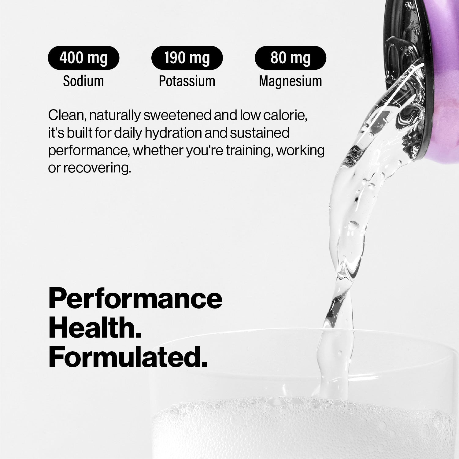 SPARKLING ELECTROLYTE HYDRATION